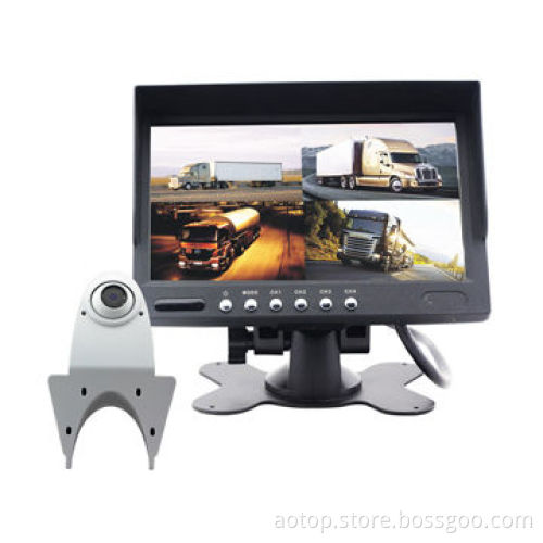 7-inch Bus Rear View Mirror Monitor w/Remote Control, Multiple Languages,12V-24V,OSD Menu, Pal&NTS